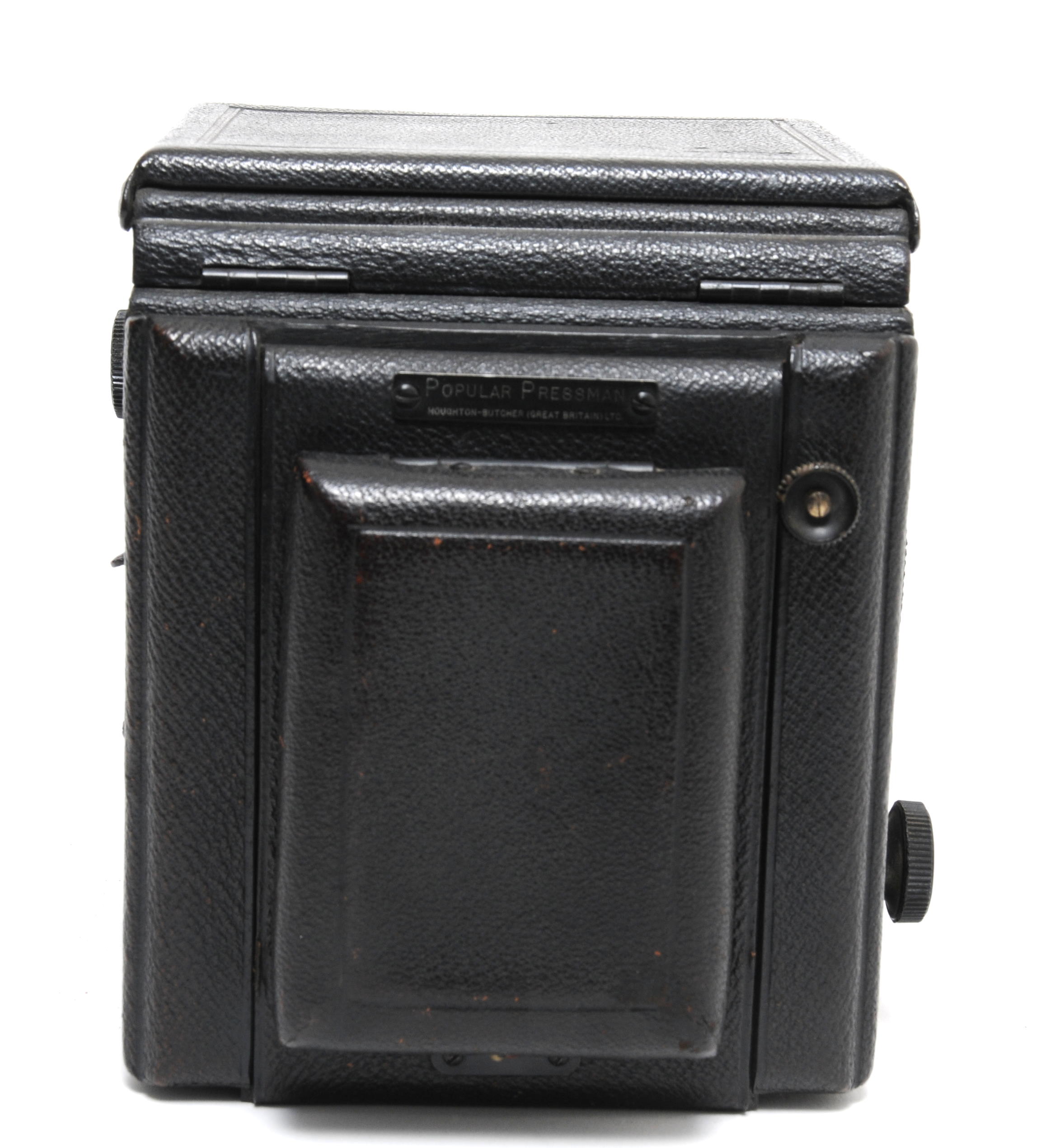 Popular Pressman folding camera Houghton-Butcher w. Zeiss Jena Triotar 4.5/15cm