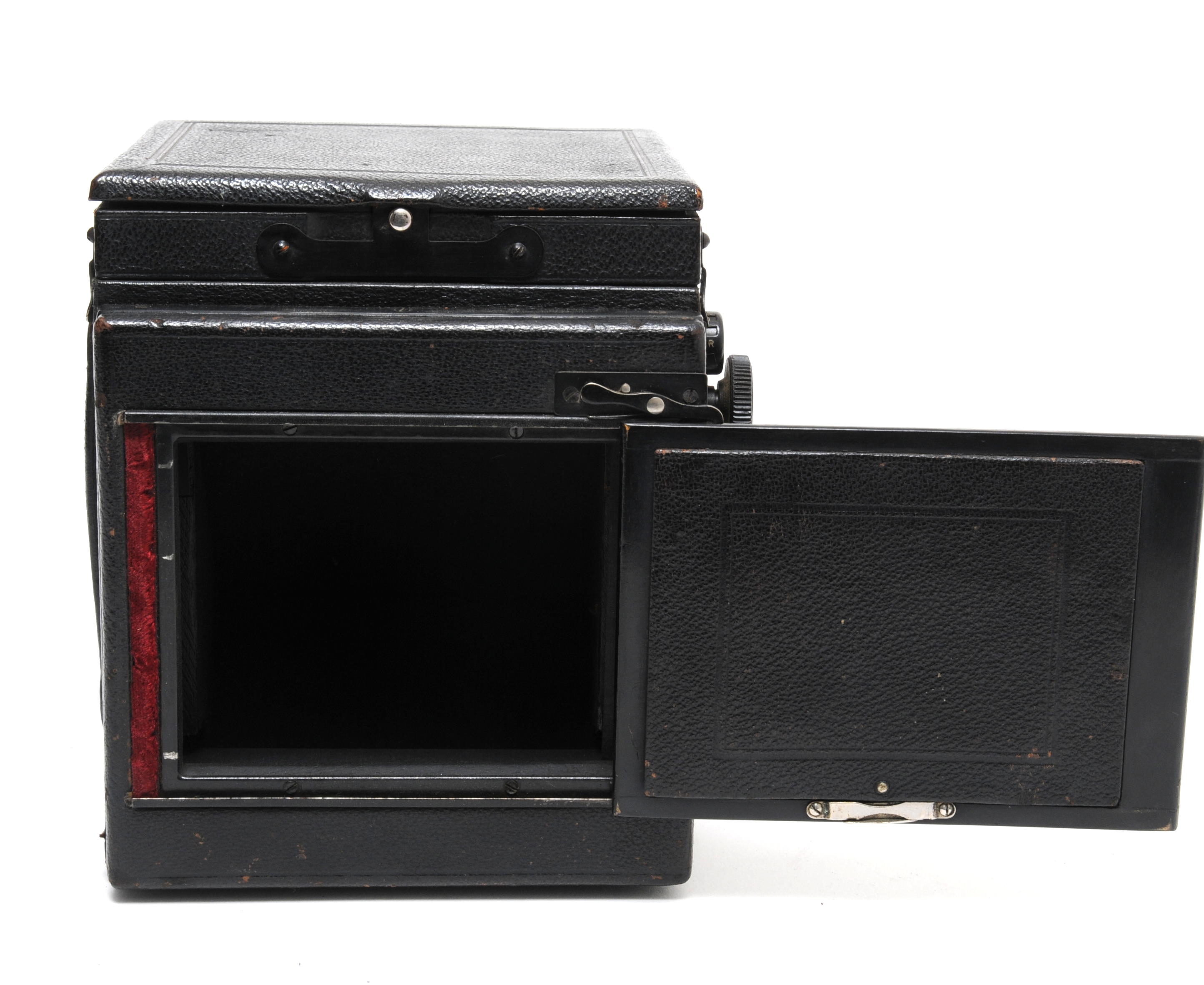 Popular Pressman folding camera Houghton-Butcher w. Zeiss Jena Triotar 4.5/15cm