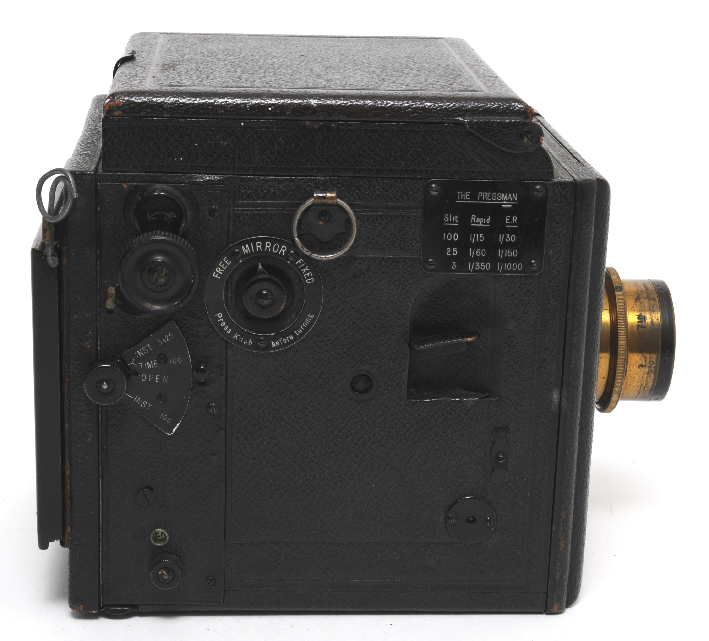Vintage Popular Pressman camera by Butcher`s w. Ross London Lens